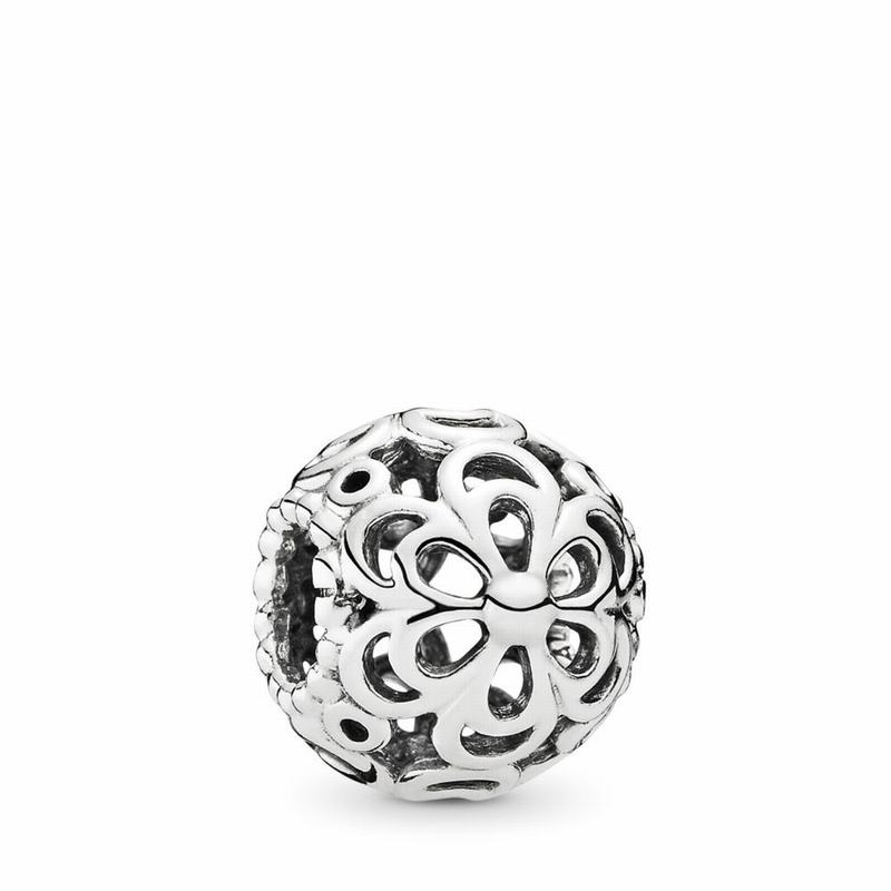 Pandora Picking Daisies Flower Charm - Sterling Silver - Canada | UV1207GN